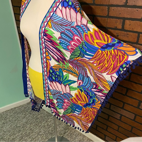 NWT Trina Turk Paradise Plume Kimono Cover Up - Picture 9 of 11